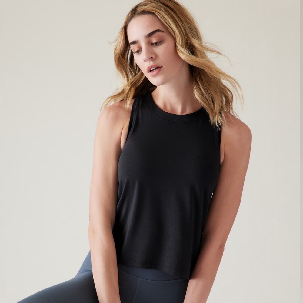 Athleta Muscle Tank with crew neck - Picture 2 of 3